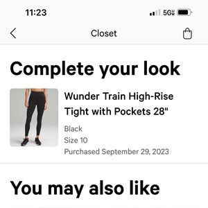 Wunder Train High-Rise Tight B with Pockets 28"